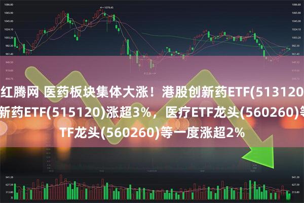 红腾网 医药板块集体大涨！港股创新药ETF(513120)涨超4%，创新药ETF(515120)涨超3%，医疗ETF龙头(560260)等一度涨超2%